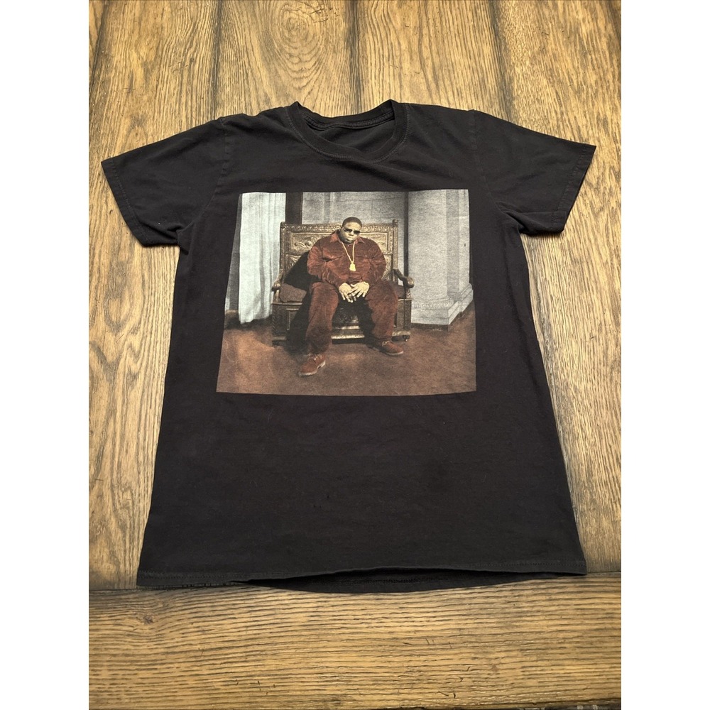 Vintage Notorious B.I.G. BIG Rapper T Shirt Mens Small Short Sleeve Black ….C1